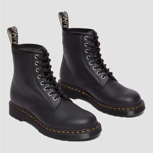 Dr. Martens Black Lace-Up Nappa Boots